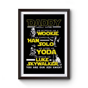 New Daddy Star Wars Jedi Father Day Premium Matte Poster