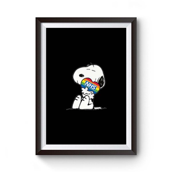 Nhs Huge Heart Snoopy Premium Matte Poster