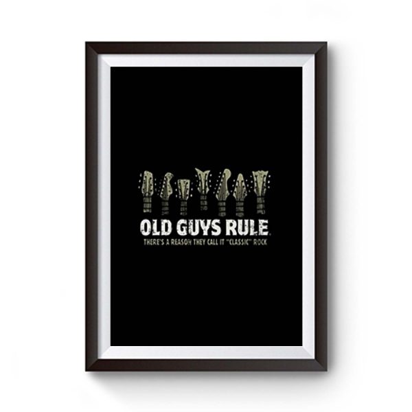 Old Guys Rule Classic Rock Premium Matte Poster