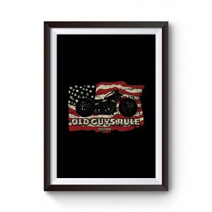 Old Guys Rule Freedom Ride Premium Matte Poster