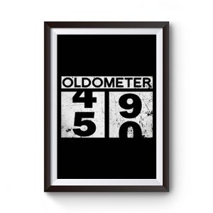 Oldometer 50th Birthday Counting 49 50 Premium Matte Poster