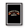 Paddle Faster I Hear Banjos Premium Matte Poster