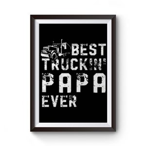 Papa Driver Truck Premium Matte Poster