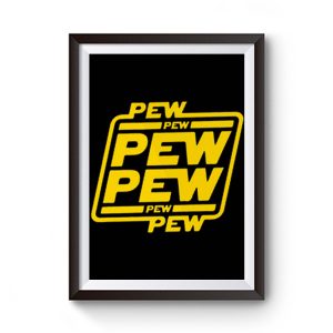 Pew Pew Imessage Star Wars Premium Matte Poster