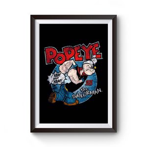 Popeye The Sailorman Classic Cartoon Premium Matte Poster