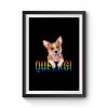 Queergi Lesbian Gay Bisexual Transgender Lgbt Premium Matte Poster