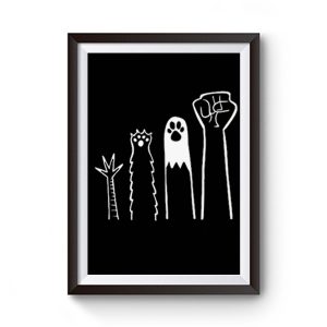 Resist Fists Political Animal And Human Premium Matte Poster