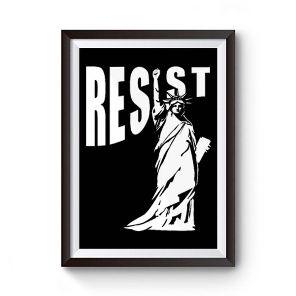 Resist Liberty Statue Premium Matte Poster