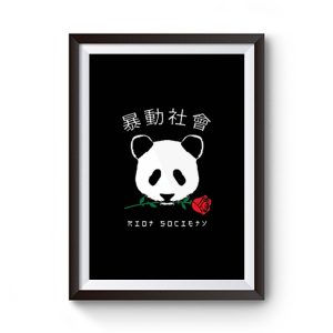 Riot Society Panda Premium Matte Poster