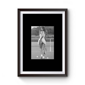 Sexy Girl Tennis Player Sports Premium Matte Poster