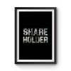 Share Holder Money Stocks Investors Traders Premium Matte Poster