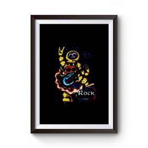 Skull Space Rock Premium Matte Poster