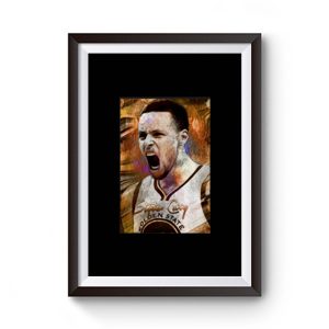 Steph Stephen Curry Basketball Premium Matte Poster