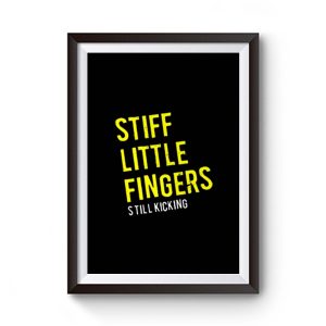 Stiff Little Fingers New Tee Black White Premium Matte Poster