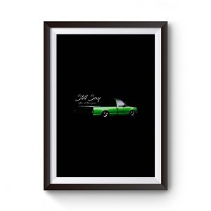Still Sexy Green Mini Truck Retro Premium Matte Poster