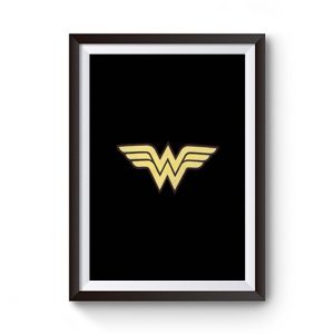 Super Hero Girl Logo Wonder Women Premium Matte Poster