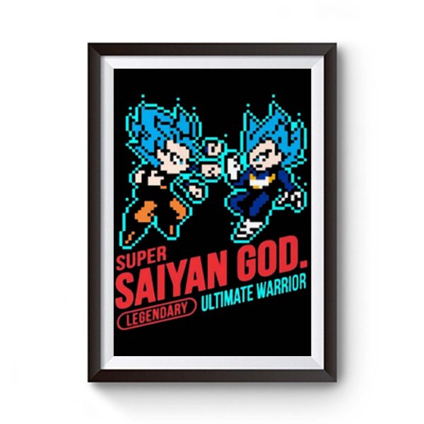 Super Saiyan God Dragon Ball Vintage Premium Matte Poster