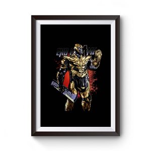 Superhero The Mad Titan Thanos Premium Matte Poster