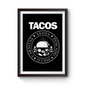 Tacos Ramones Premium Matte Poster
