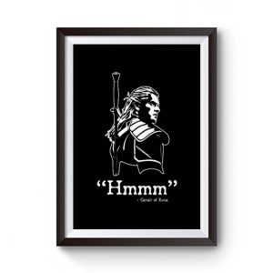 The Witcher Hmmm Geralt Of Rivia Premium Matte Poster