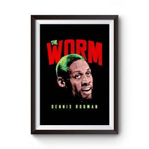 The Worm Dennis Rodman Chicago Basketball Premium Matte Poster