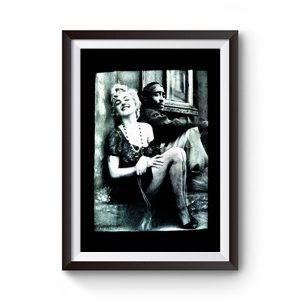 Tupac And Marilyn Monroe Couple Premium Matte Poster
