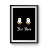 Twin Bee Boo Bees Premium Matte Poster