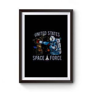 United States Cats Space Force Premium Matte Poster