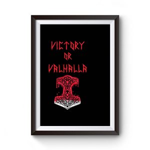 Victory Or Valhalla Norse Mythology Premium Matte Poster