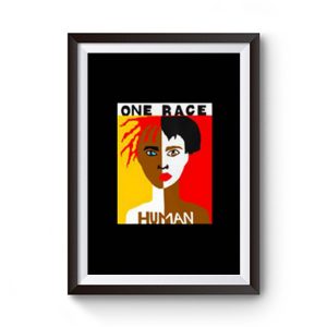 Vintage One Race Human Race Premium Matte Poster