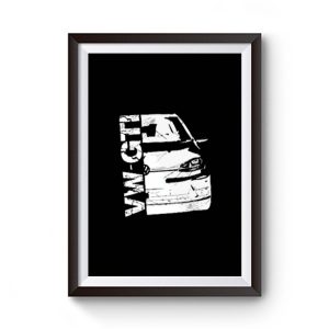 Vw Gti Volkswagen Premium Matte Poster
