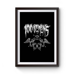 100 Demons Hardcore Punk Band Premium Matte Poster