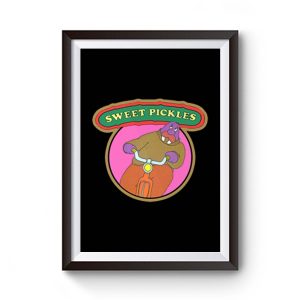 70s Pop Culture Classic Sweet Pickles Worried Walrus Premium Matte Poster
