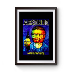 Absente Vintage Absinthe Liquor Advertisement with Van Gogh Premium Matte Poster