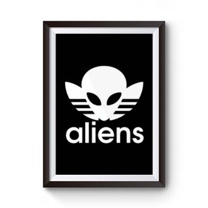 Aliens Logo Humorous Premium Matte Poster