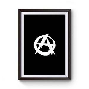 Anarchie Zeichen Damen Premium Matte Poster
