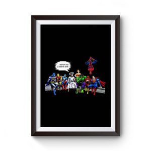 And Thats How I Saved The World Jesus Avengers Superheroes Premium Matte Poster