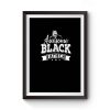 Awesome Black Father Premium Matte Poster