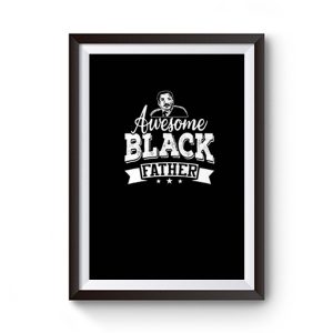 Awesome Black Father Premium Matte Poster