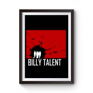 BILLY TALENT Red Square Punk Rock Band Premium Matte Poster