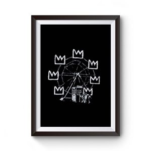 Banksy Ferris Wheel Homage to Basquiat Street Premium Matte Poster