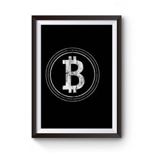 Bitcoin Blockchain Cryptocurrency Electronic Cash Mining Digital Gold Log In Premium Matte Poster