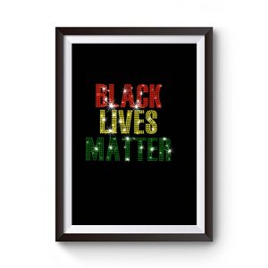 Black Lives Matter Rhinestone Premium Matte Poster