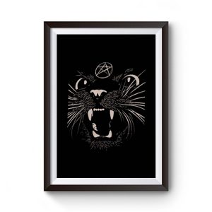 Black Sassy Cat Premium Matte Poster