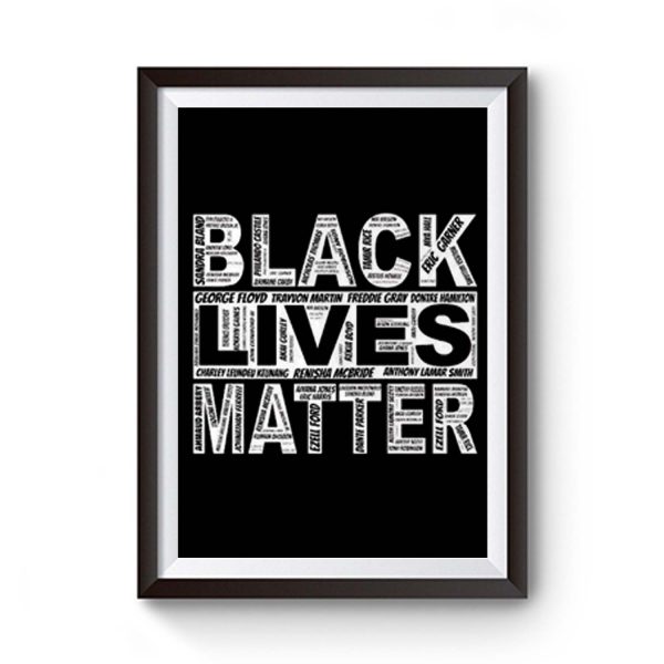 Black lives Matter peaceful protest Premium Matte Poster