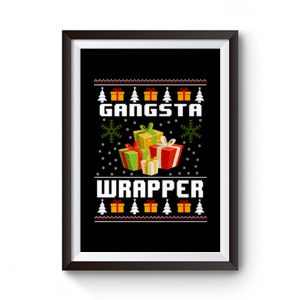Christmas Gangsta Wrapper Premium Matte Poster