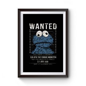 Cookie Smuggler Monster Funny Premium Matte Poster