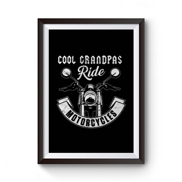 Cool Grandpa Ride Motorcycles Premium Matte Poster