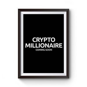 Cryptocurrency Crypto BTC Bitcoin Miner Ethereum Litecoin Ripple Premium Matte Poster