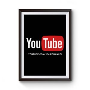 Customized YouTube Channel URL Premium Matte Poster